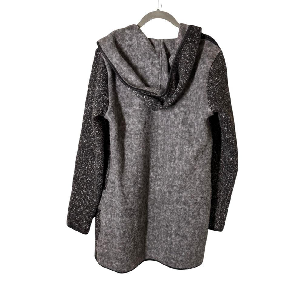 Capote Riley Hooded Sweater Jacket Grey Size M with Pockets - Picture 3 of 5